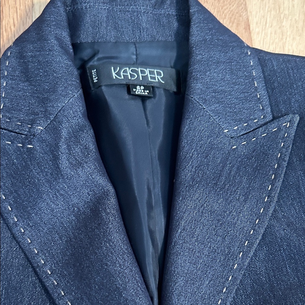Kasper Dark Blue Suit Set - Picture 3 of 4